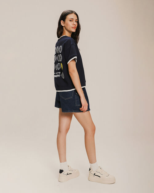 Playera Negra SmileyWorld®
